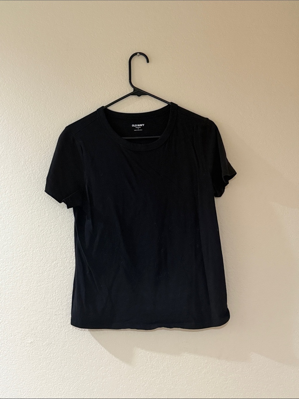 Old Navy Black Short Sleeve Crewneck Tee